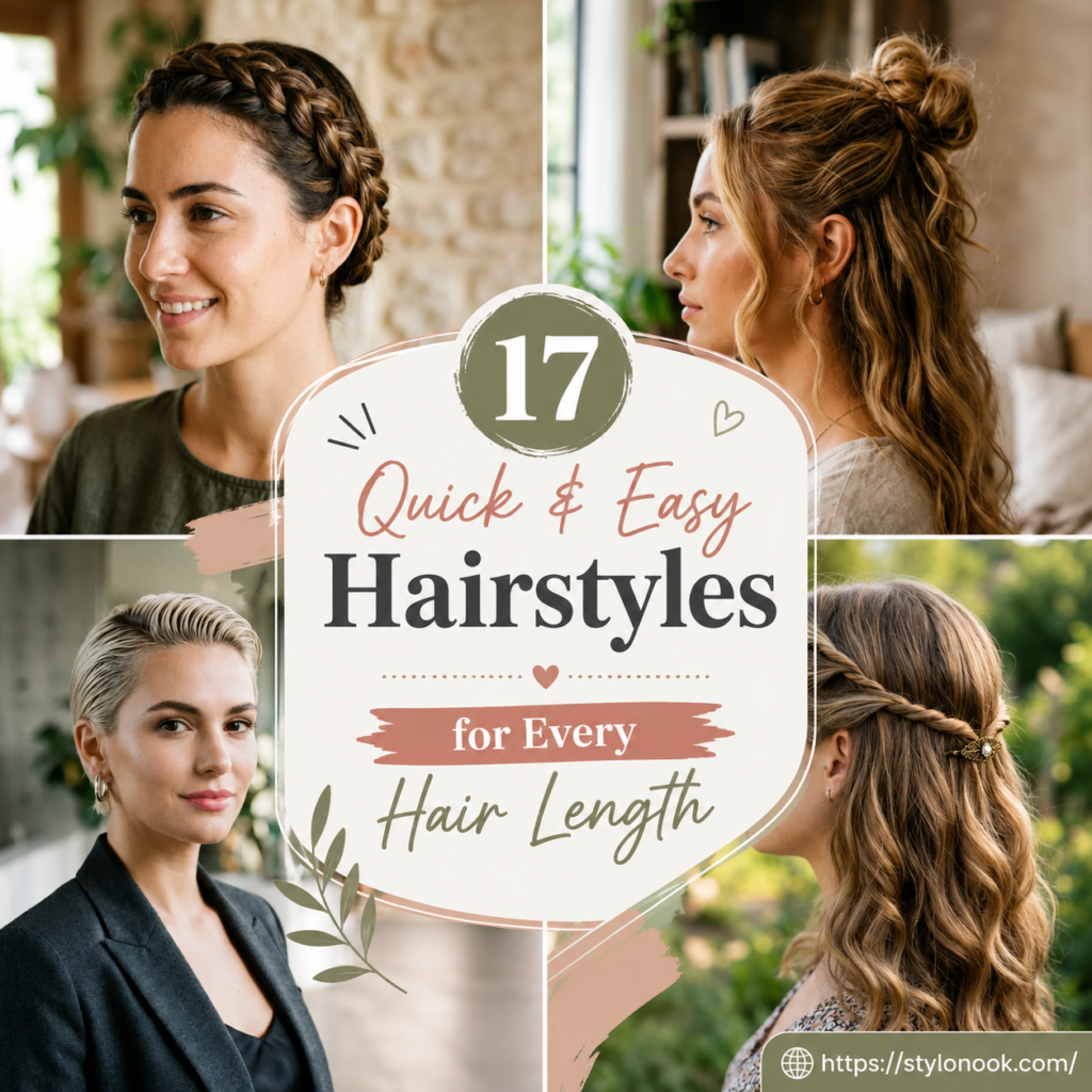 17 Quick & Easy Hairstyles for Every Hair Length