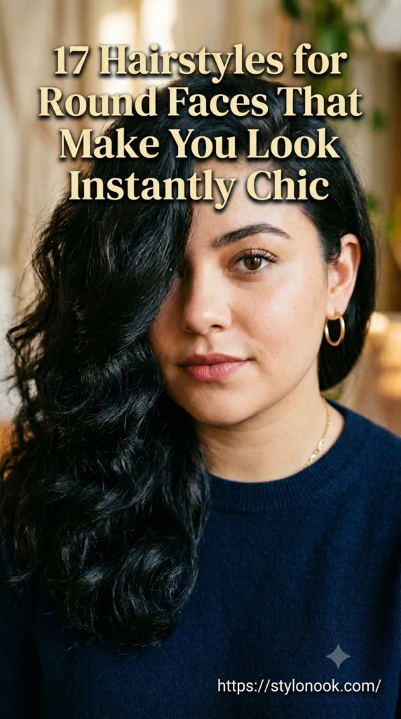 17 Hairstyles for Round Faces That Make You Look Instantly Chic
