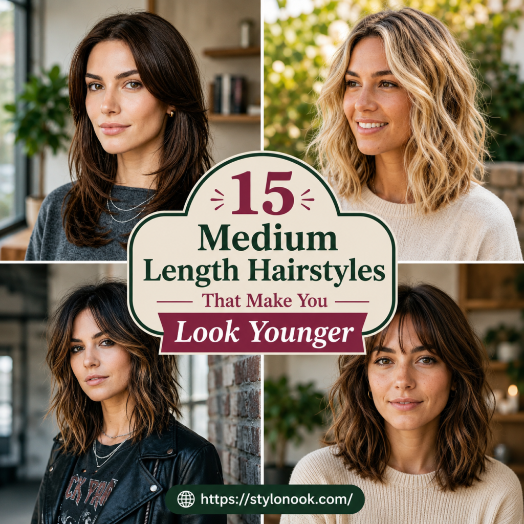 15 Medium Length Hairstyles That Make You Look Younger