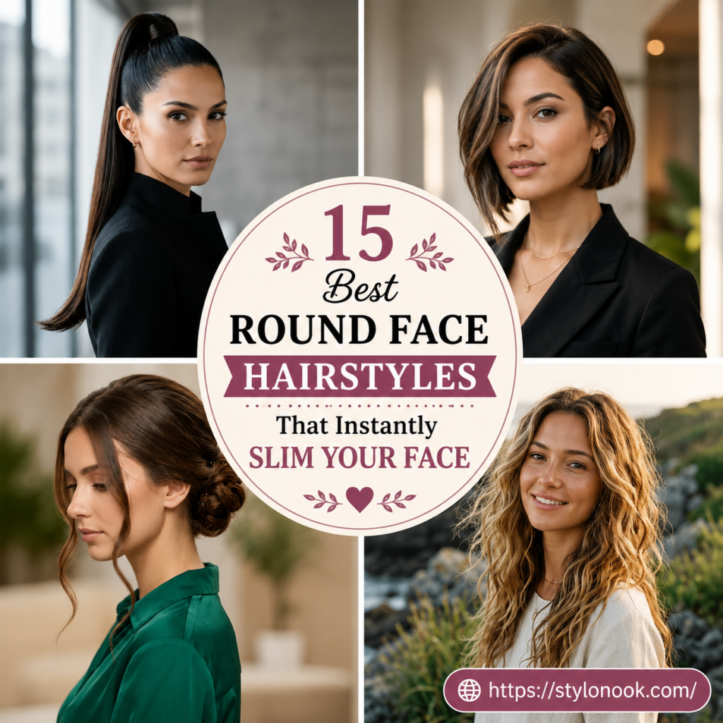 15 Best Round Face Hairstyles That Instantly Slim Your Face