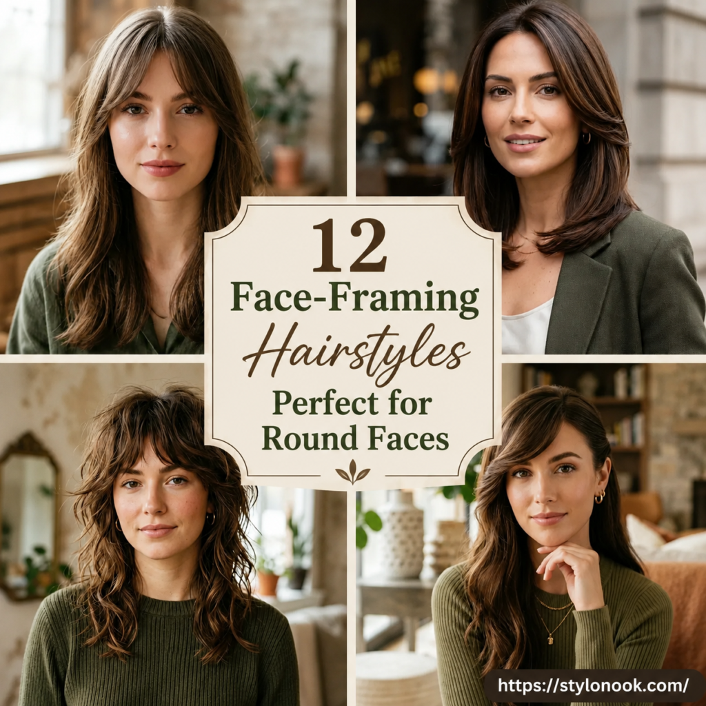 12 Face-Framing Hairstyles Perfect for Round Faces