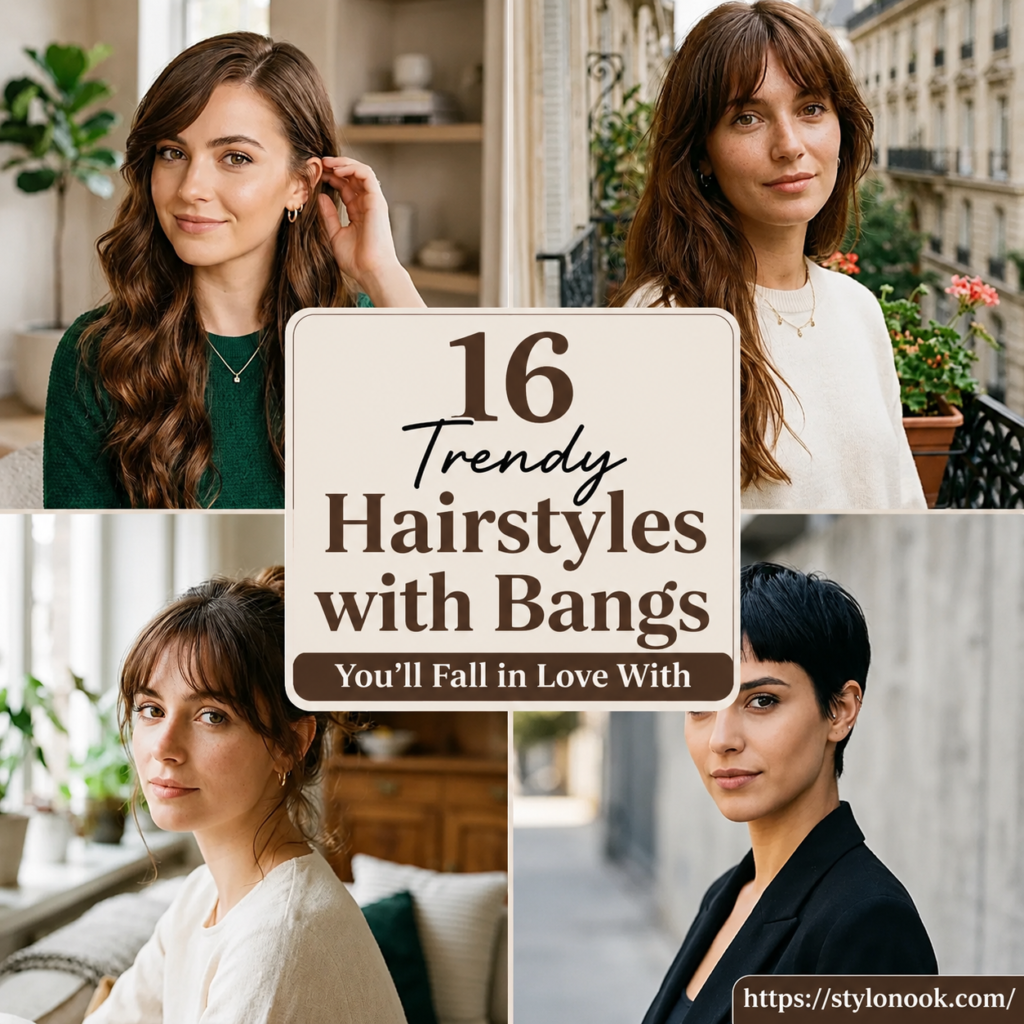 16 Trendy Hairstyles with Bangs You’ll Fall in Love With