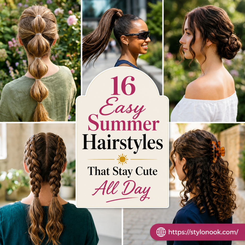 16 Easy Summer Hairstyles That Stay Cute All Day