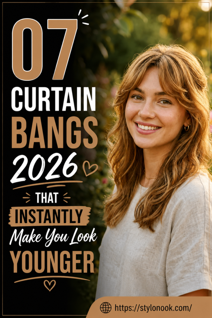 07 Curtain Bangs 2026 That Instantly Make You Look Younger