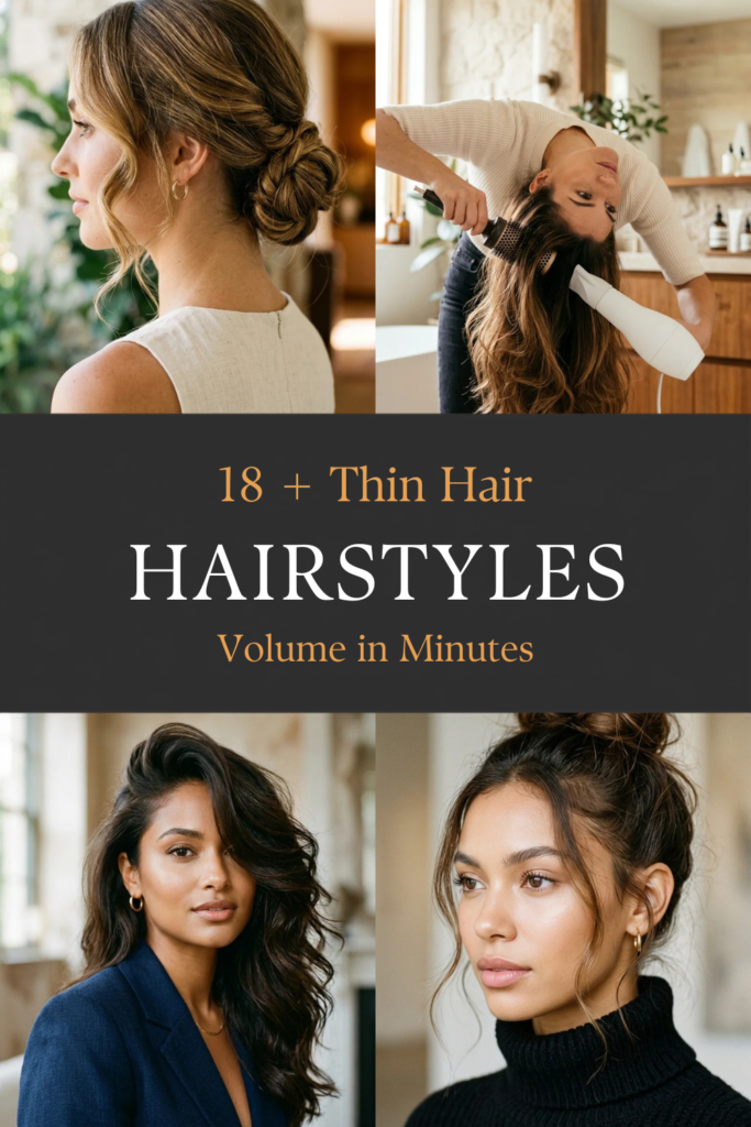 18 + Thin Hair Hairstyles That Add Volume in Minutes