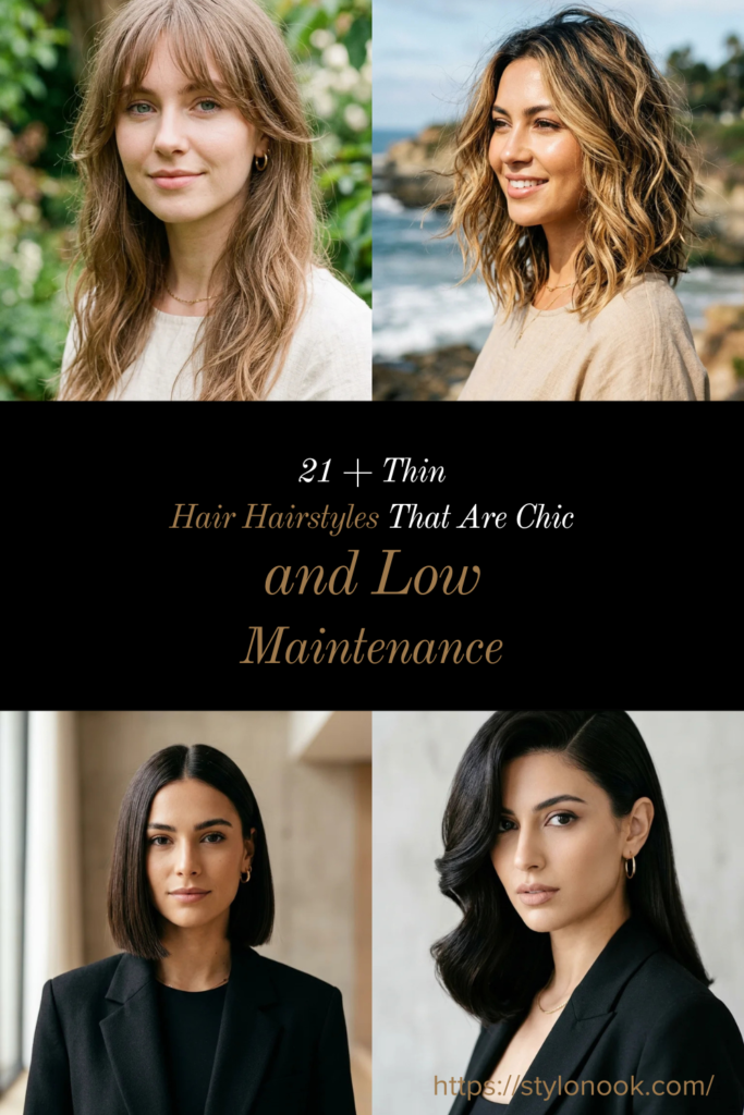 21 + Thin Hair Hairstyles That Are Chic and Low Maintenance