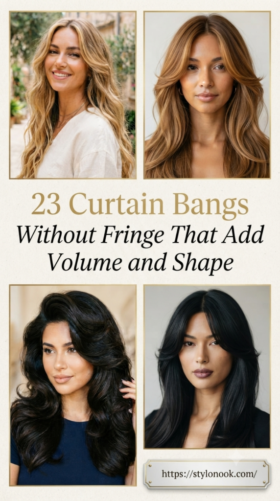 23 Curtain Bangs Without Fringe That Add Volume and Shape