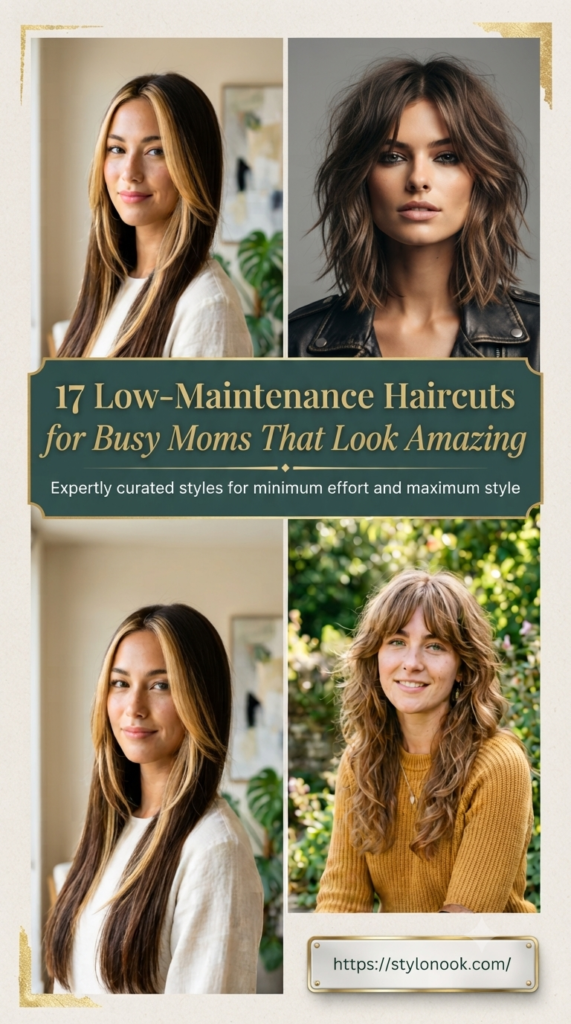 17 Low-Maintenance Haircuts for Busy Moms That Look Amazing