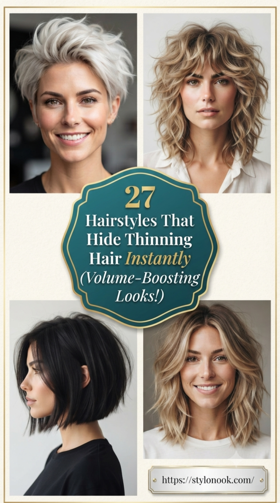 27 Hairstyles That Hide Thinning Hair Instantly (Volume-Boosting Looks!)