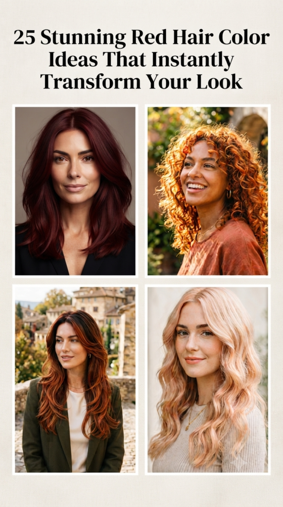25 Stunning Red Hair Color Ideas That Instantly Transform Your Look