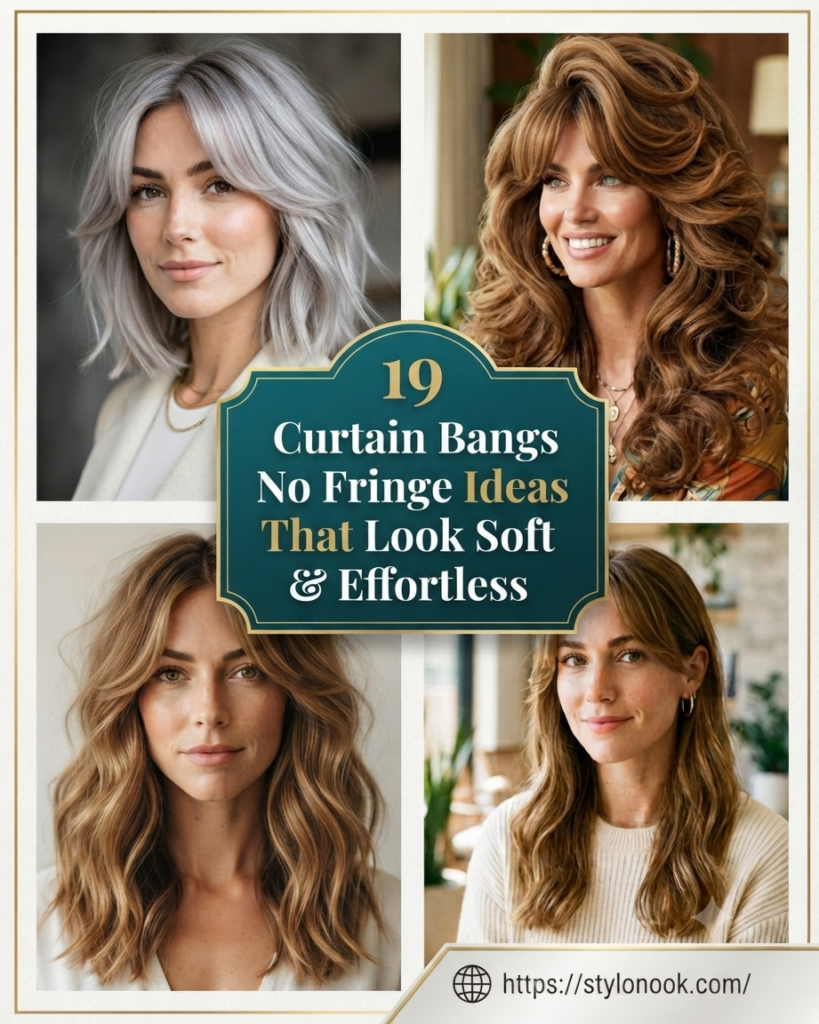 19 Curtain Bangs No Fringe Ideas That Look Soft & Effortless
