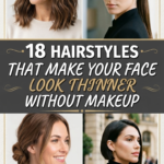 18 Hairstyles That Make Your Face Look Thinner Without Makeup