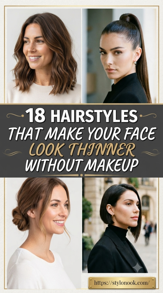 18 Hairstyles That Make Your Face Look Thinner Without Makeup
