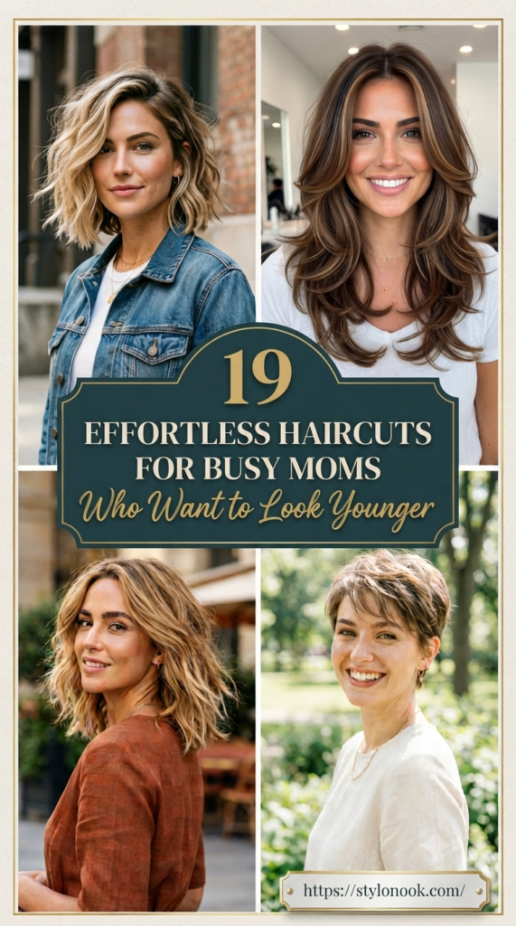 19 Effortless Haircuts for Busy Moms Who Want to Look Younger