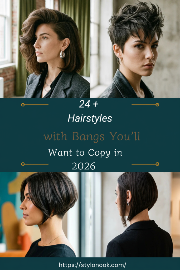 24 + Hairstyles with Bangs You’ll Want to Copy in 2026 ⭐