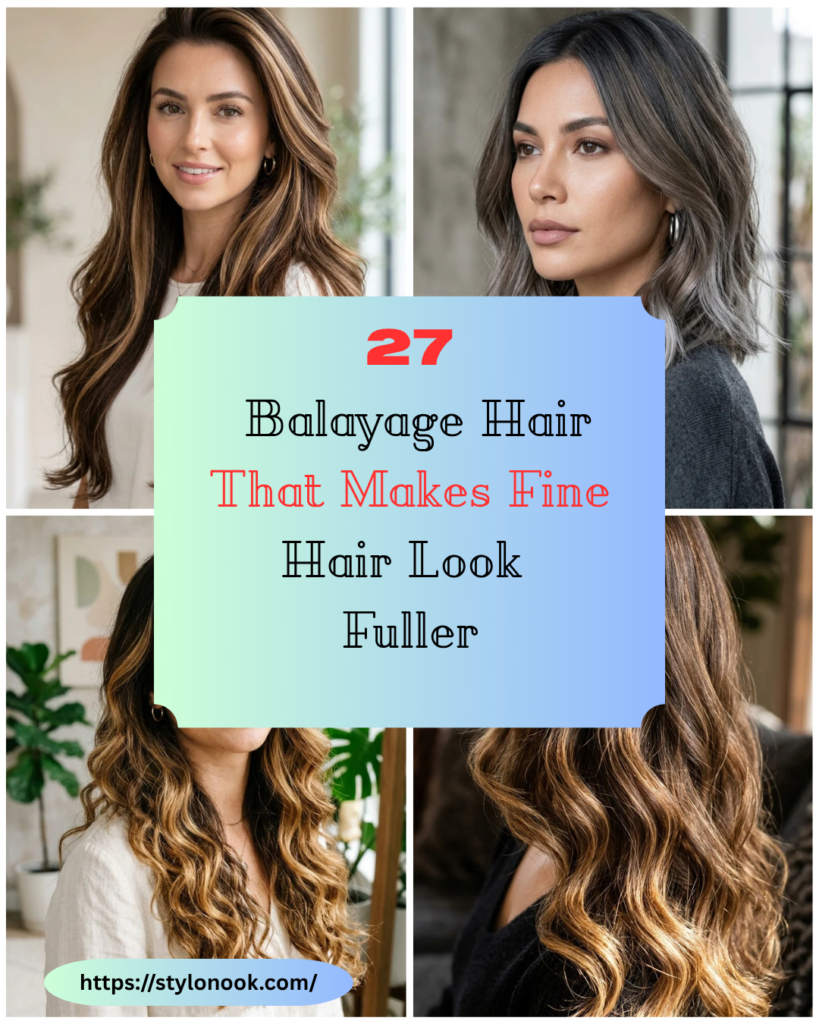 27 Balayage Hair That Makes Fine Hair Look Fuller