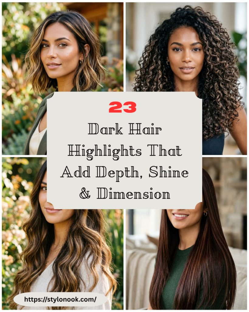 23 Dark Hair Highlights That Add Depth, Shine & Dimension