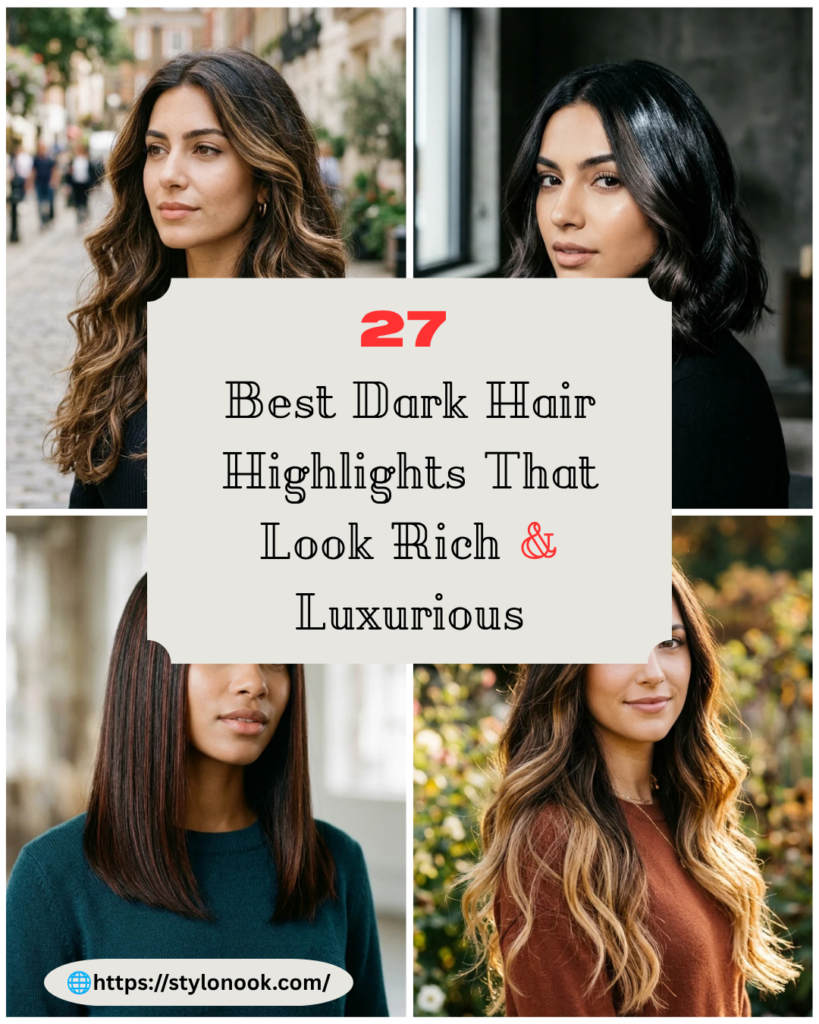 27 Best Dark Hair Highlights That Look Rich & Luxurious