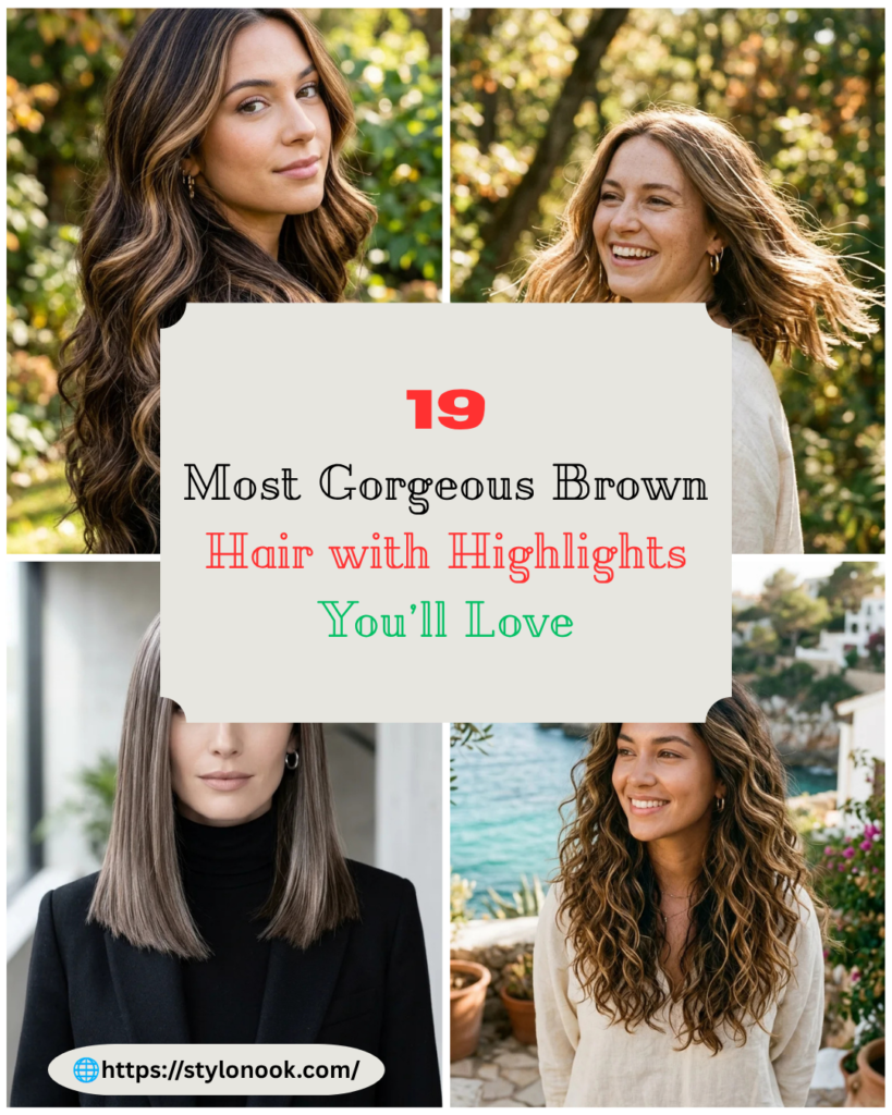 19 Most Gorgeous Brown Hair with Highlights You’ll Love