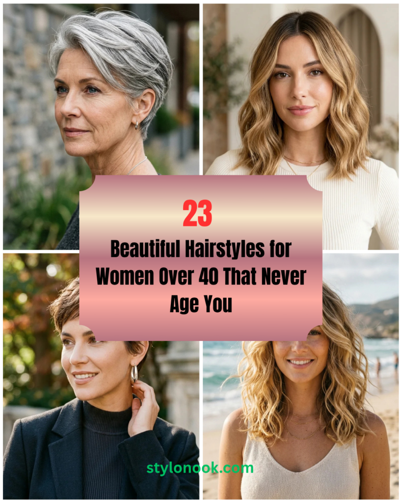 23 Beautiful Hairstyles for Women Over 40 That Never Age You
