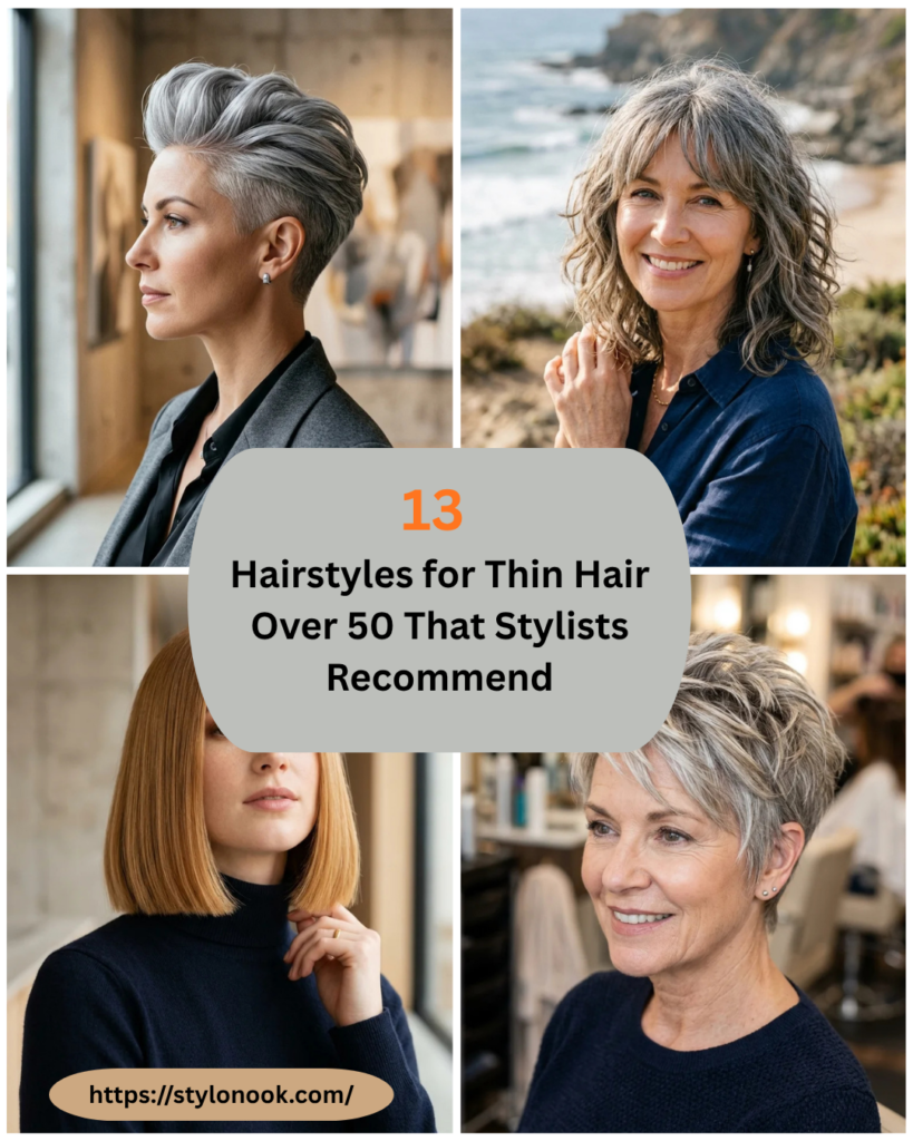 13 Hairstyles for Thin Hair Over 50 That Stylists Recommend