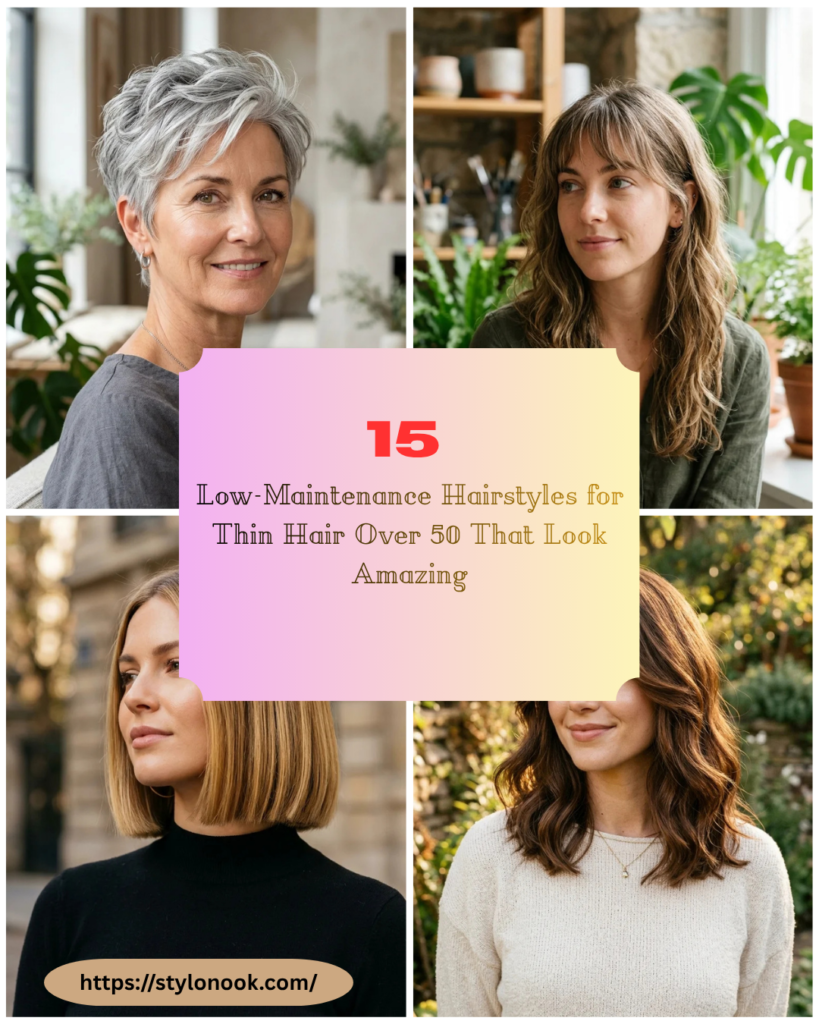 15 Low-Maintenance Hairstyles for Thin Hair Over 50 That Look Amazing