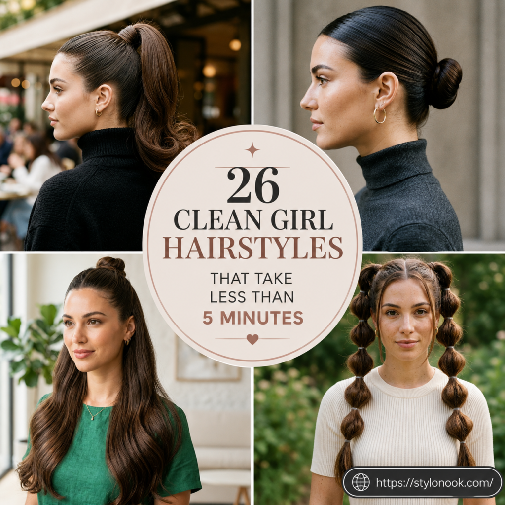 26 Clean Girl Hairstyles That Take Less Than 5 Minutes