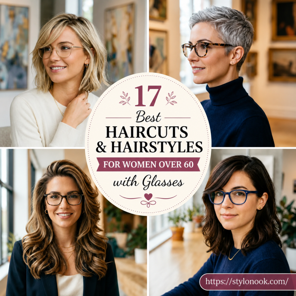 17 Best Haircuts and Hairstyles for Women Over 60 with Glasses