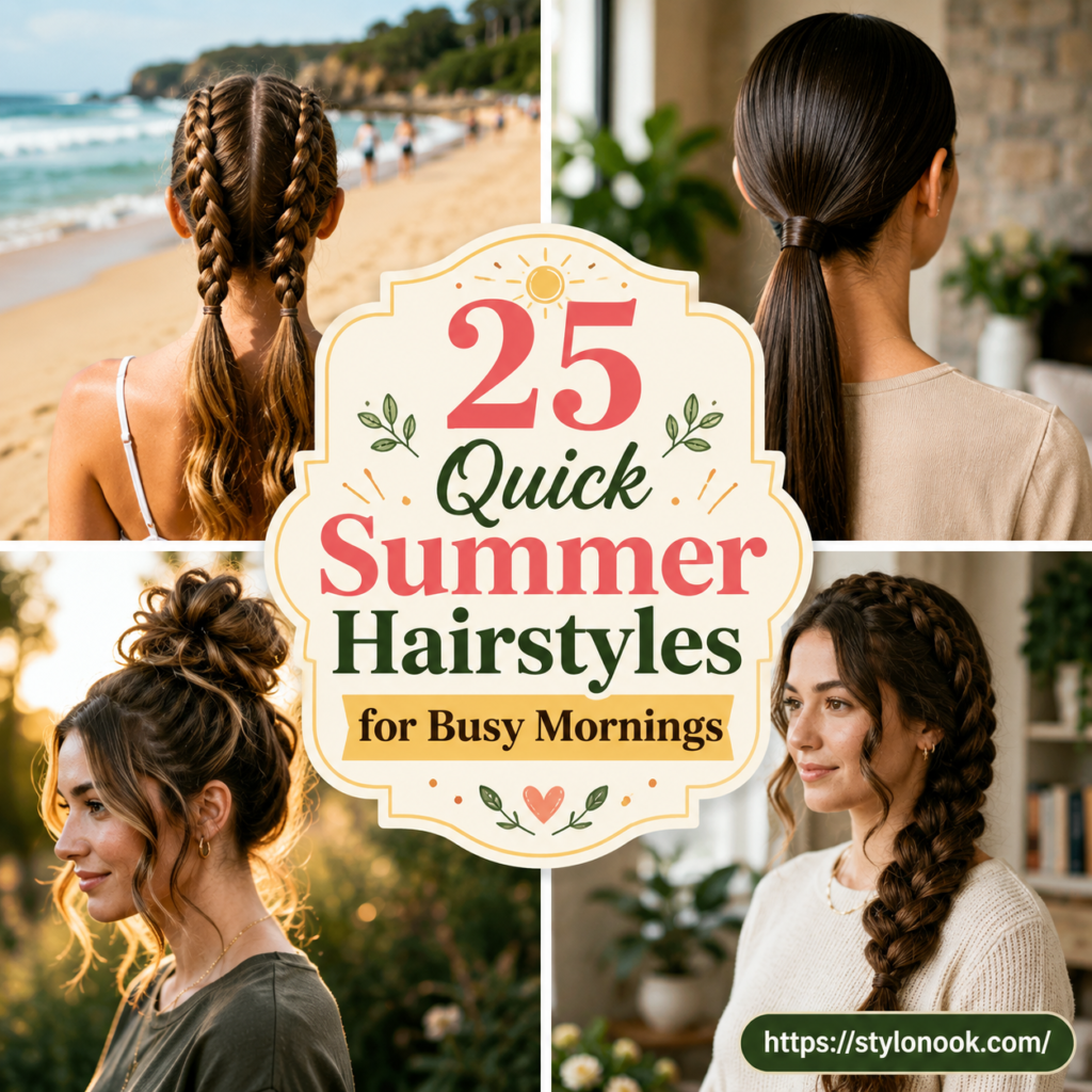 25 Quick Summer Hairstyles for Busy Mornings