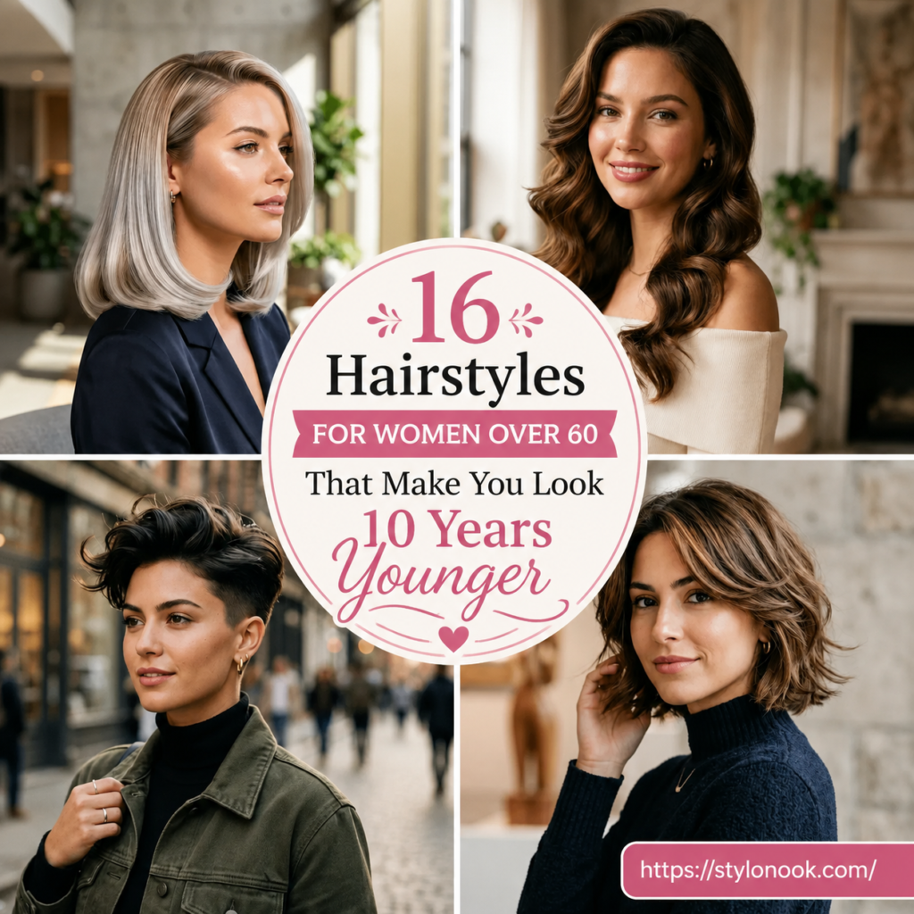 16 Hairstyles for Women Over 60 That Make You Look 10 Years Younger